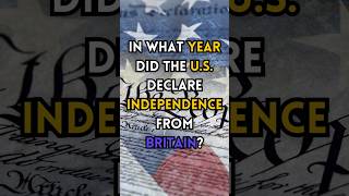 In What Year Did the US Declare Independence 🎆✨ quiz [upl. by Anikas]