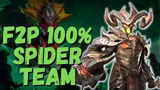 💥 100 Free 2 Play 100 Reliable SPIDER TEAM GUIDE 💥  RAID SHADOW LEGENDS [upl. by Kcirdorb]