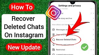 How To Look At Deleted Messages on Instagram 2023  Recover Deleted Chats on Instagram [upl. by Akinot533]