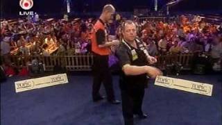 Mervyn King vs Roland Scholton Part 1  2007 International Dart League  1st Round [upl. by Eigger803]