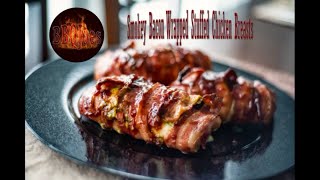 Smokey Bacon Wrapped Stuffed Chicken Breasts [upl. by Aidne]