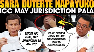 🔴LAGOT NA❗️ICC MAY JURISDICTION PA PALA SA PILIPINAS❗️SARA NAPAYUKO NALANG [upl. by Winograd]