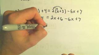 Solving Linear Equations  Example 1 [upl. by Willett607]