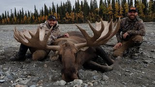 Epic Alaska Moose Drop Camp Two Bulls Down [upl. by Nnairam]