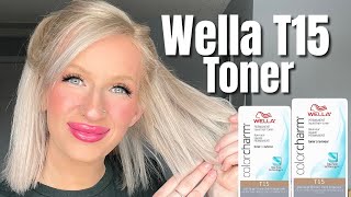 WELLA T15 TONER Pale Beige Blonde [upl. by Lawford]