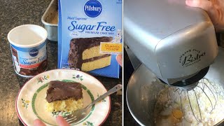 REVIEW pillsbury moist supreme sugar free classic yellow premium cake mix [upl. by Inaej]