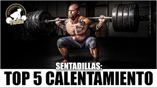 TOP 5 EJERCICIOS PARA EL CALENTAMIENTO DE SENTADILLAS [upl. by Sessilu]