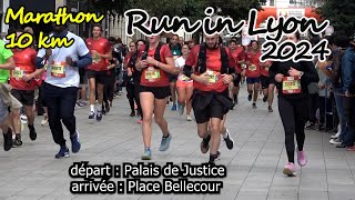 RUN IN LYON  MARATHON  2024 10 06 [upl. by Ainotal]