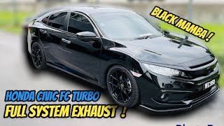 MAI KITA DENGAR BUNYI EKZOS HONDA CIVIC FC 15 TURBO FULL SYSTEM By DP EXHAUST [upl. by Eimme645]