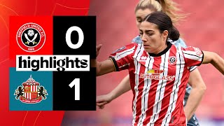 Sheffield United Women 01 Sunderland Ladies  Barclays Championship highlights [upl. by Porte]