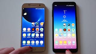 Porównanie Samsung Galaxy A8 2018 vs Samsung Galaxy S7  comparison [upl. by Gare]