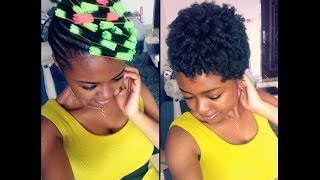 Tuto coiffure bigoudis sur cheveux naturels courts [upl. by Tteirrah936]