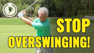 Golf Drills To Stop Overswinging PERFECT BACKSWING [upl. by Ydnil43]