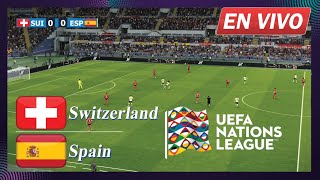 🔴EN VIVO Suiza vs España  Liga de Naciones de la UEFA  Transmisión completa de partidos de [upl. by Asiluy]