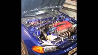 EG Civic B16A JDM with Jackson Racing Supercharger  8 psi dyno [upl. by Hephzipah326]