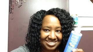 NEW Lottabody Moisturize Me Curl and Style Milk DEMO REVIEW  Relaxer Natural Hair [upl. by Ainoek]