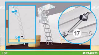 FAKRO attic ladders  LSF USA fire rated attic ladder [upl. by Ramsa]