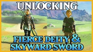 How to Get FIERCE DEITY and SKYWARD SWORD Tunics in Zelda Breath of the Wild [upl. by Kirsch]