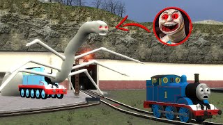 Building a Thomas Train Chased By New Cursed Thomas and Friends Family Monster In Garrys Mod [upl. by Ennair]