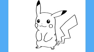 COMO DESENHAR O PIKACHU POKÉMON  Passo a Passo [upl. by Adekram]