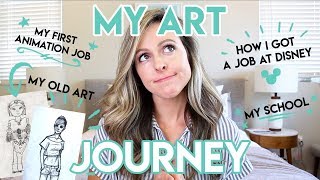 MY ART JOURNEY  HOW I GOT A JOB AT DISNEY [upl. by Nnyltak86]