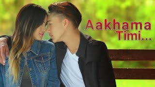 Aakhama Timi  quotआँखामा तिमीquot Roshan Baluwa FtTalisa Bibek New Nepali Music Video 2076 Pubg kanda [upl. by Aural]