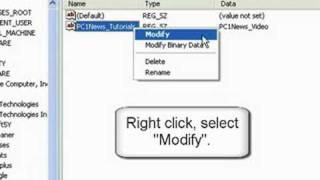 How to Modify Data in your Windows Registry [upl. by Anyale28]