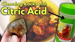 HOW TO CLEAN AGATES W CITRIC ACID [upl. by Neram]