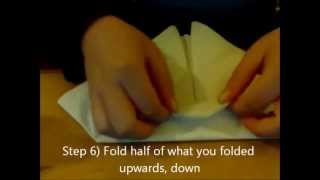 How to fold a paper napkin in a fancy way [upl. by Newell]