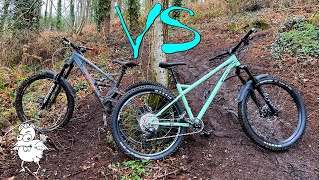 Hardtail Vs Full Suspension  Same track  which is quicker and by how much [upl. by Namyw364]