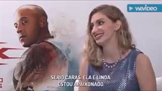 Vin Diesel uncomfortable interview with Brazilian YouTuber Carol Moreira [upl. by Aicile]