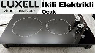 Elektrikli Ocak  Luxell V3 02 P Siyah Ocak  Luxell Elektrikli Ocak  Luxell İkili Elektrikli Ocak [upl. by Leanard71]