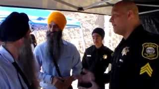 Sikhs must wear a kirpan OPENLY amp not under a shirt explains California Sheriff [upl. by Ardnassac]