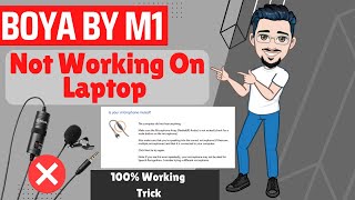 SOLVED Boya M1 Mic Is Not Working In My Laptop  HOW TO CONNECT BOYA M1 MIC TO PC 🔥🔥🔥 BOYA [upl. by Atram]