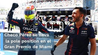 Checo Pérez largará primero en el GP de Miami 2023 [upl. by Remoh]