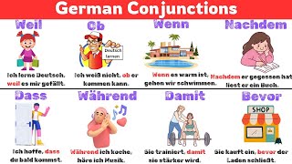 Mastering German Grammar  Conjunctions with Examples  A1B1 [upl. by Anneis]