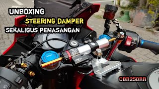 pemasangan steering damper di CBR250RR [upl. by Carli418]