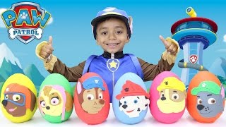 Paw Patrol Play Doh Eggs LEARNING COLORS with Toy Surprises Mystery Toys [upl. by Sami]