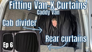 Fitting Van X Curtains in the VW Caddy Camper  Ep 6 [upl. by Lucian375]