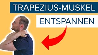 Trapezius Muskel entspannen  einfache Hilfe für Nackenschmerzen [upl. by Enitsirhk]