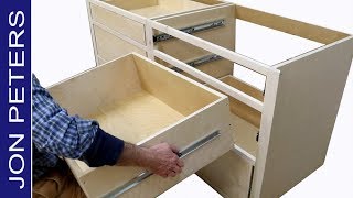 How to Build Kitchen Cabinets amp Install Drawer Slides [upl. by Krock]