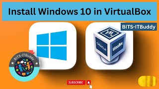 How to Install Windows 10 in VirtualBox  Virtualisation  windows10 windows [upl. by Zulch]