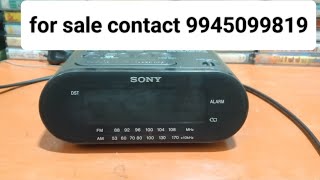 radio Sony ICFC218 FMAM CLOCK RADIO FOR SALE RS 1200 ONLY WITH COURIER CONTACT 9945099819 [upl. by Cadman]