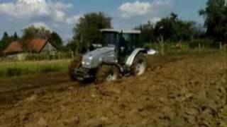 Lamborghini tractor R4 105 ploughing [upl. by Iiette342]