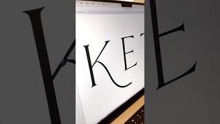 KET letters logo create in adobe illlustrator shortvideo shorts graphicdesign letterlogo [upl. by Sallyann]