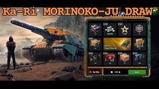 Type 5 KaRi MORINOKOJU Draw  Showcase  WOTB  WOTBLITZ  World of tanks Blitz [upl. by Alekahs]