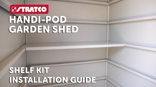 Stratco HandiPod Garden Shed Accessories  Shelf Kit  Installation Guide [upl. by Ahsinoj]