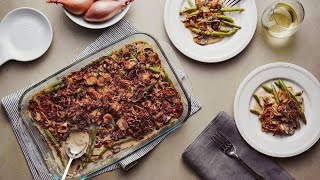 Classic Homemade Green Bean Casserole Recipe [upl. by Suedama]