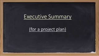 Overview of an Executive Summary [upl. by Nosloc235]