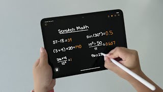 Math Notes Demo – iPad Calculator [upl. by Dex]